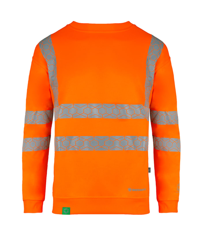 Beeswift Orange Unisex Hi Vis Sweatshirt, XL