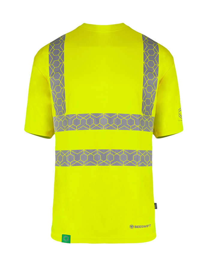 Beeswift EWCTS Yellow Unisex Hi Vis T-Shirt, 4XL
