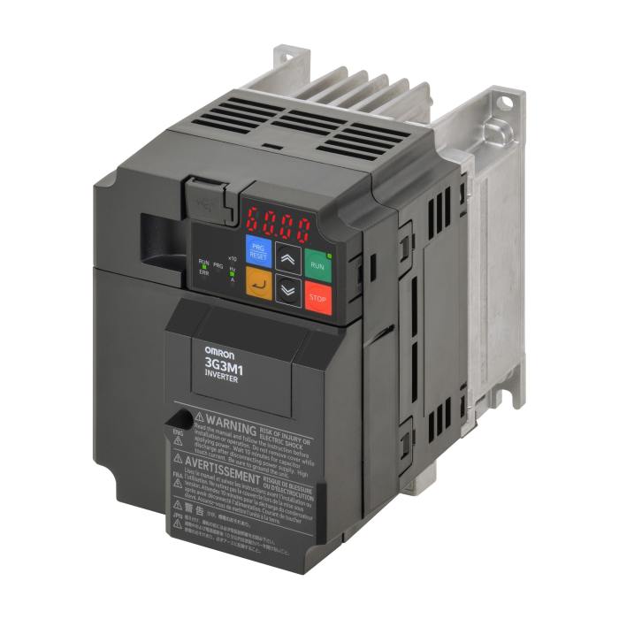 Omron Variable Speed Drive, 1.5 kW, 1 Phase, 200 V ac, 9.6 A, M1 Series