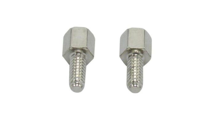 RND Nickel Plated Brass 2 Piece Hex Drive Screw Kit