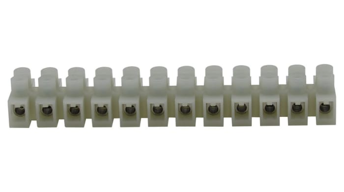 RND RND 205 Series Terminal Block, 12-Way, 20A, 22 → 12 AWG Wire, Screw Termination