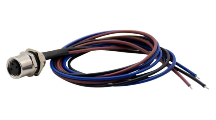 RND Connector, 3 Contacts, Panel Mount, M8 Connector, Socket, Female, IP67, RND 205 Series