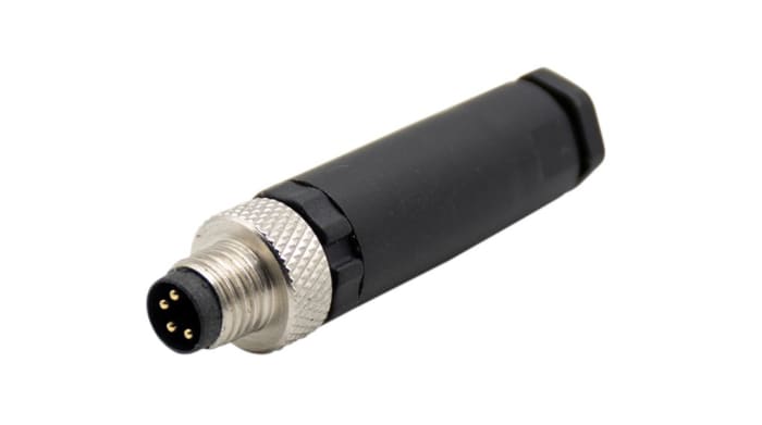 RND Connector, 4 Contacts, Cable Mount, M8 Connector, Plug, Male, IP67, RND 205 Series