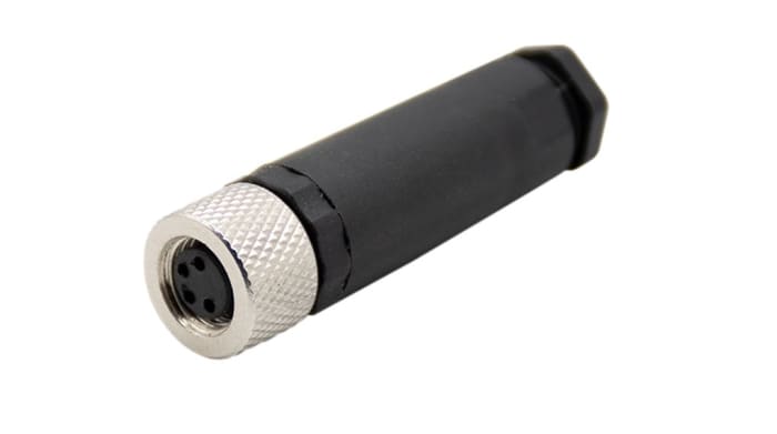 RND Connector, 4 Contacts, Cable Mount, M8 Connector, Socket, Female, IP67, RND 205 Series