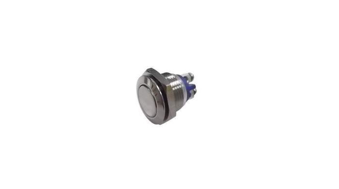 RND RND 210 Series Vandal Proof Push Button Switch, Panel Mount, 16mm Cutout, 1NO, 36V dc, IP65