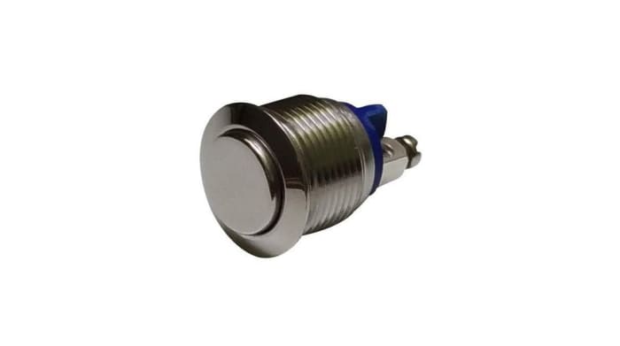 RND RND 210 Series Vandal Proof Push Button Switch, (On)-Off, Panel Mount, 16mm Cutout, 1CO, 36V dc, IP65