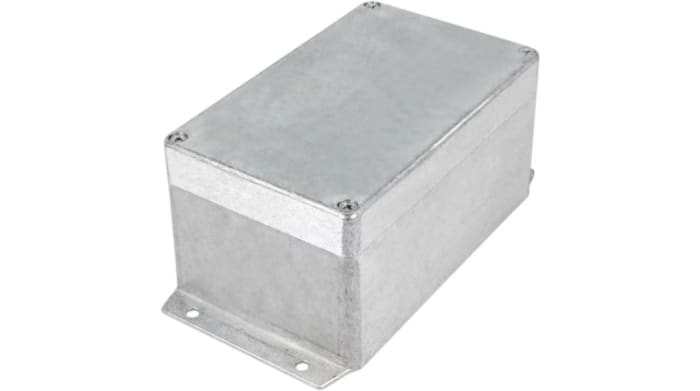 RND RND 455 Series Aluminium Aluminium Alloy Enclosure, IP65, Flanged, Aluminium Lid, 160 x 100 x 81mm