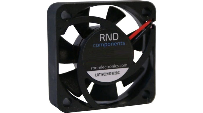 RND Axial Fan, 12 V dc, dc Operation, 9.25cfm, 1.8W, 150mA Max, 40 x 40 x 10mm