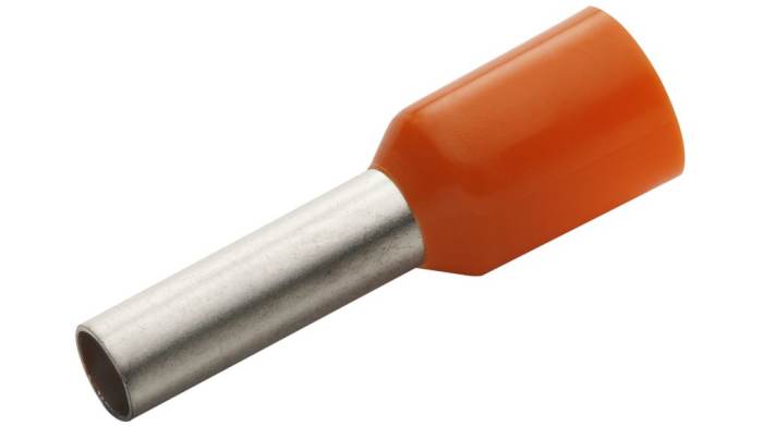 Bootlace Ferrule 4mm² Orange 20mm