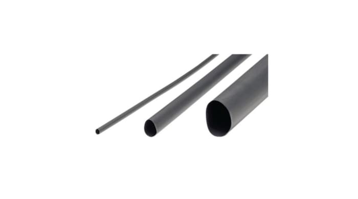 Heat Shrink PO 12-3mm 4:1 BLK 1.2M