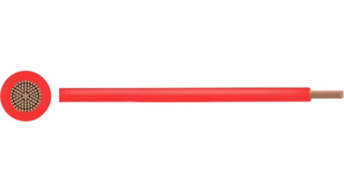 Stranded Wire PVC 0.50mm RED 100M