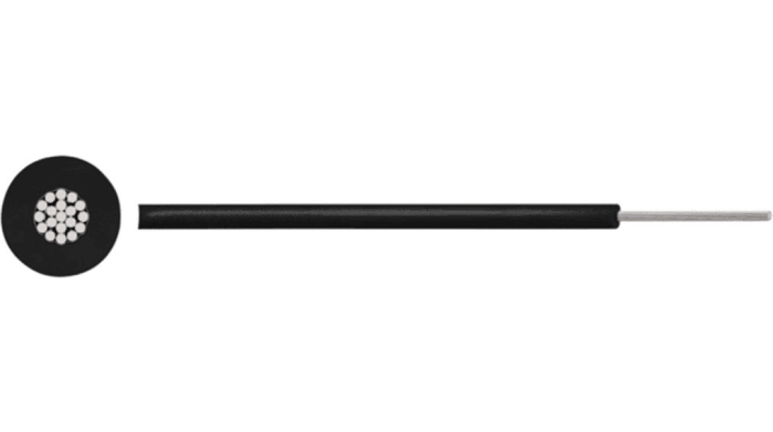 Strd Wire SIAF Flex 2.50mm HO5S-K Blck