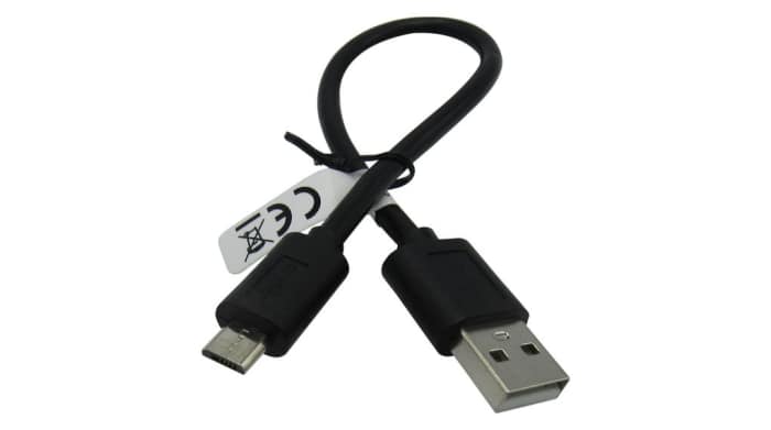 RND USB Cable Micro USB Type B to, USB 2.0 USB OTG A, Black, 200 mm