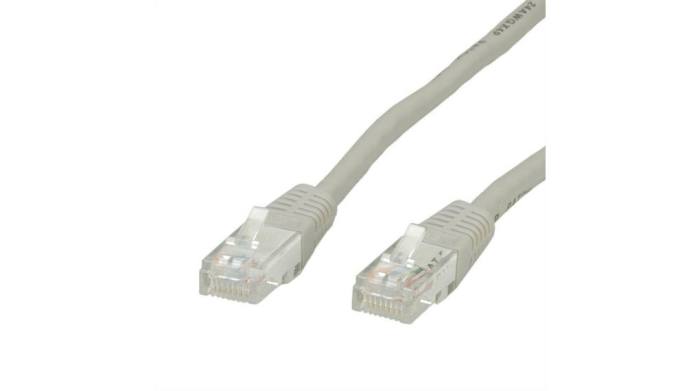RNDRND 765, 1m Cat6, Grey RJ45 to Male RJ45 Male, UTP Unshielded, Terminated PVC Sheath