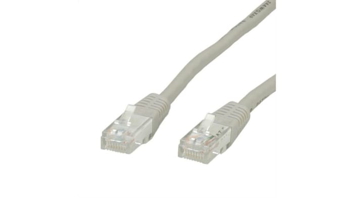 RNDRND 765, 3m Cat6, Grey RJ45 to Male RJ45 Male, UTP Unshielded, Terminated PVC Sheath