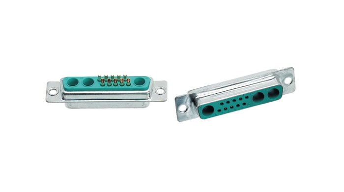 FCT FM 5 Way Horizontal D-sub Connector Plug