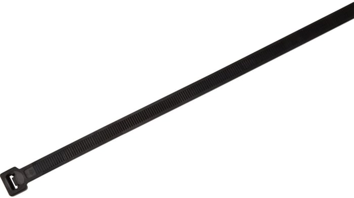 3M Cable Tie, , 200mm x 2.5 mm, Black Nylon, Pk-100units