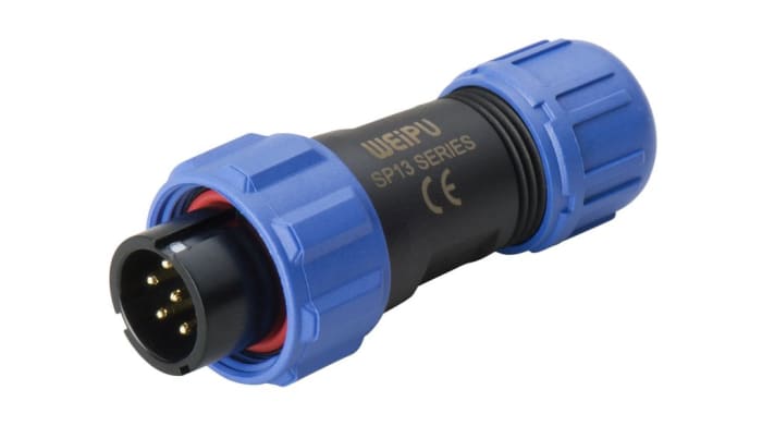 Connecteurs circulaires Weipu, 4 contacts, Montage sur câble