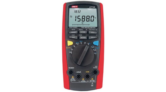 UNI-T UT71B Handheld LCD Digital Multimeter, 10A ac Max, 10A dc Max, 1000V ac Max