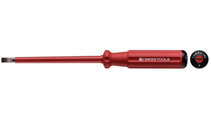Tournevis isolé PB SWISS TOOLS, pointe , pour vis Fendu SL4 type Tournevis isolé, VDE/1000V
