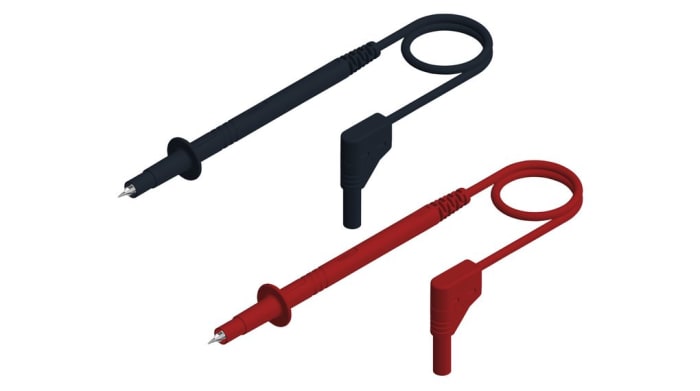 SKS Hirschmann Test & Measurement Test Leads, 16A, 1kV ac/dc, Black, Red, 1m Lead Length