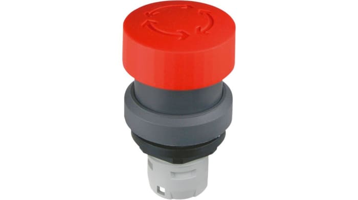 Schlegel Elektrokontakt RK Series Twist Release Emergency Stop Push Button, 16.2mm Cutout, IP65
