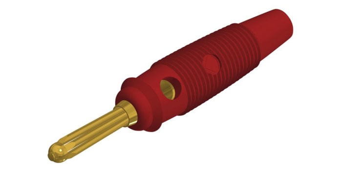 Fiche banane 4 mm SKS Hirschmann Test & Measurement Rouge Prise 30A 30V