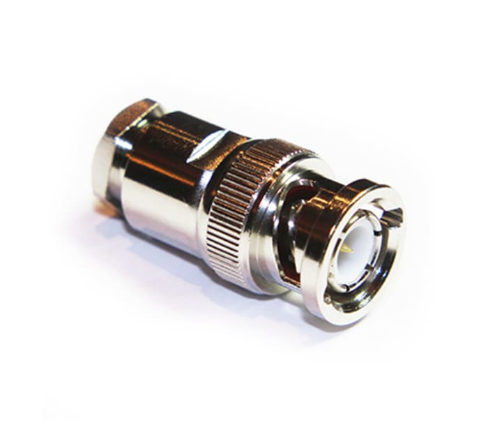 RS PRO, Plug Cable Mount BNC Connector, 50Ω, Clamp, Crimp Termination, Straight Body