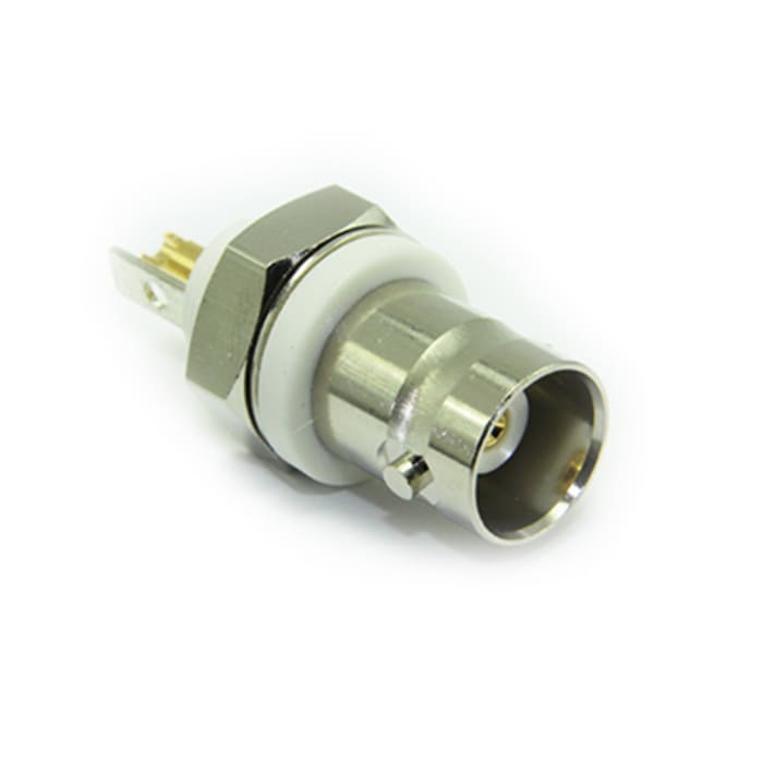 RS PRO, Jack Panel Mount BNC Connector, 50Ω, Solder Termination, Straight Body