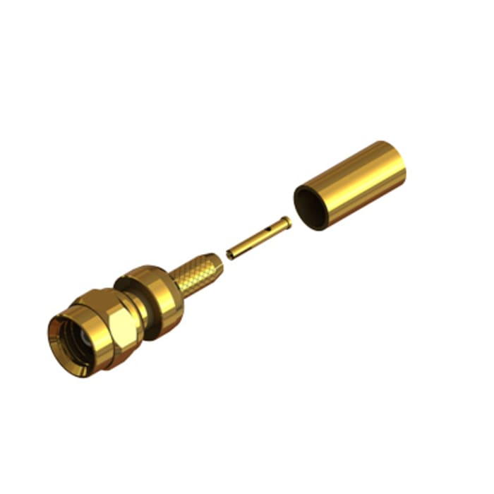 Connecteur SMC RS PRO Mâle Droit, raccordement A sertir 50Ω Montage sur câble