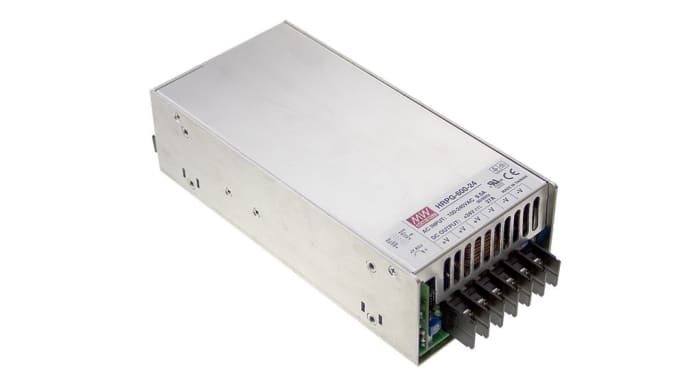 MEAN WELL Switching Power Supply, HRP-600-36, 36V dc, 17.5A, 630W, 1 Output, 264V ac Input Voltage