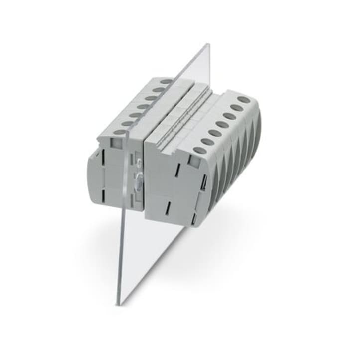 Phoenix Contact UW 16 Series Panel Feed Through Terminal Plug, 2-Contact, 12mm Pitch, Panel Mount, 1-Row, Push In