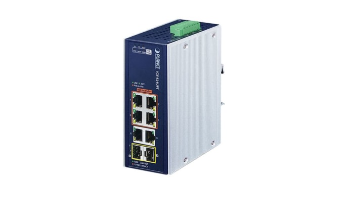 Commutateur Ethernet industriel Planet-Wattohm IGS-824UPT, 8 ports
