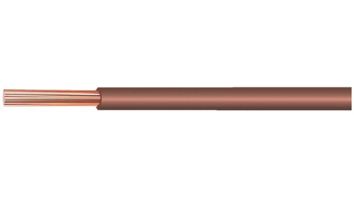 Kabeltronik LIYV Series Brown 0.75 mm² Hook Up Wire, 18 AWG, 100m, PVC Insulation, LIYV 0.75 MM² BROWN