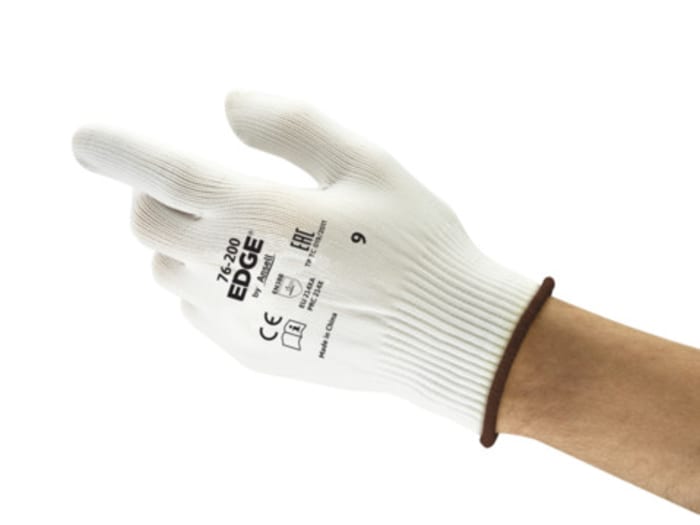 Gants Ansell EDGE 76-200, Taille 9, Respirant, 1 Paire, Blanc