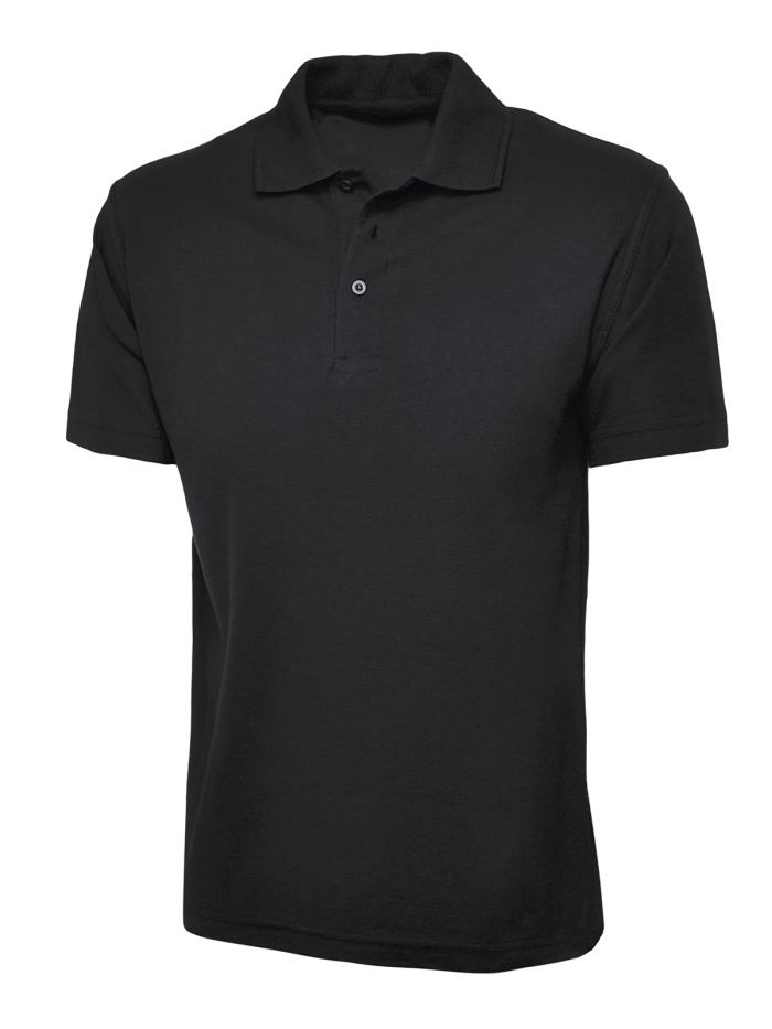 RS PRO Black 20% Organic Cotton, 30% Recycled Cotton, 50% Recycled Polyester Polo Shirt, UK- Medium