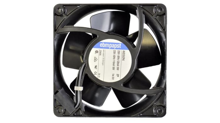 ebm-papst Axial Fan, 230 V ac, ac Operation, 100m³/h, IP20, 119 x 119 x 38mm