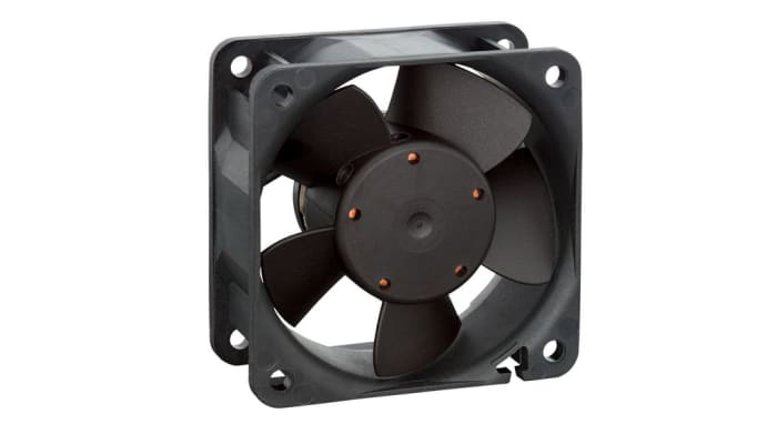 ebm-papst Axial Fan, 24 V dc, dc Operation, 23m³/h, 0.7 to1.5W, 53mA Max, 60 x 60 x 25mm