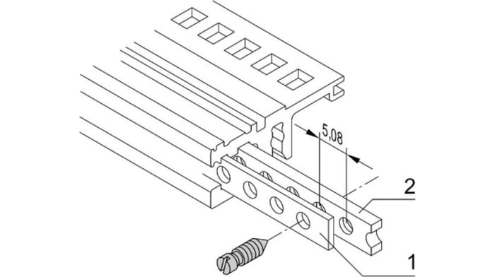 Nuvotem Talema 30845-253 Series Aluminium Mounting Rail