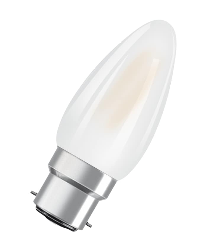 LEDVANCE LED Superstar Plus Classic B22D LED Bulbs, Warm White, Mini Candle shape