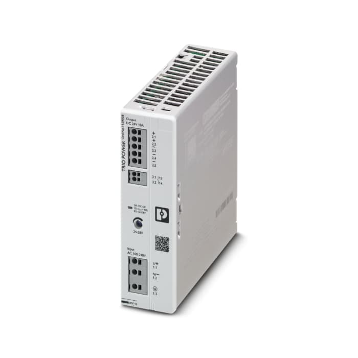 Alimentation pour rail DIN Phoenix Contact, série TRIO3-PS/1AC/24DC/10, 24Vout 10A, 240W