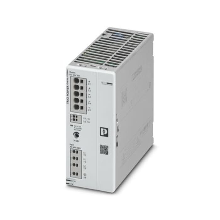 Phoenix Contact TRIO POWER DIN Rail Power Supply, 400V dc Input, 24V dc Output, 20A Output, 480W