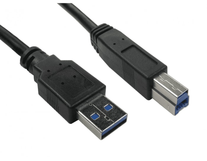 Cable USB 3.2 RS PRO, con A. USB A Macho, con B. USB B Macho, long. 1m, color Negro