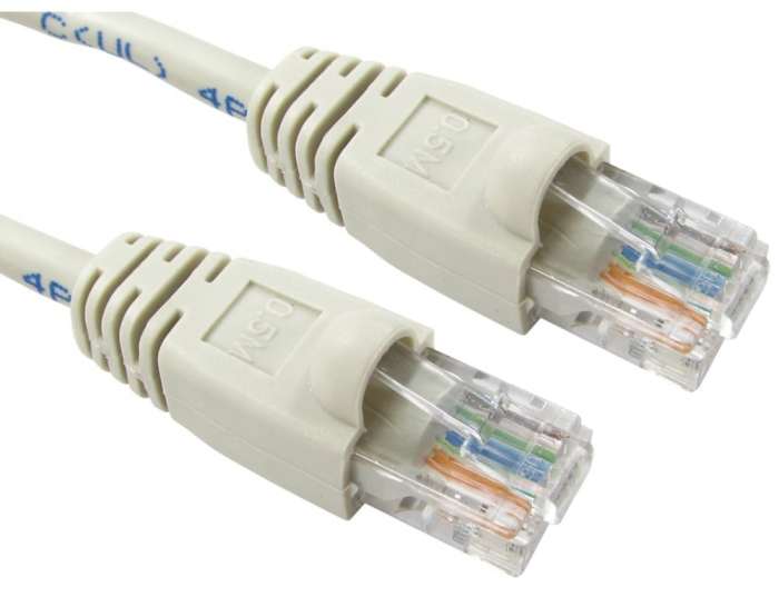 RS PRO, 1 m Cat5e Ethernet Cable, Grey RJ45 to Male RJ45 Male Polyvinyl Chloride Sheath, UTP