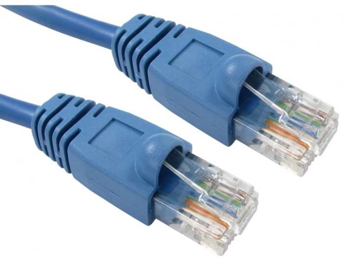 RS PRO, 3 m Cat5e Ethernet Cable, Blue RJ45 to Male RJ45 Male Polyvinyl Chloride Sheath, UTP
