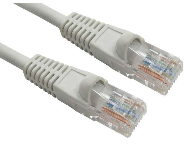 RS PRO, 500 mm Cat5e Ethernet Cable, Grey RJ45 to Male RJ45 Male Low Smoke Zero Halogen Sheath, UTP