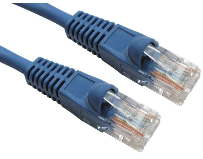 RS PRO, 500 mm Cat5e Ethernet Cable, Blue RJ45 to Male RJ45 Male Low Smoke Zero Halogen Sheath, UTP