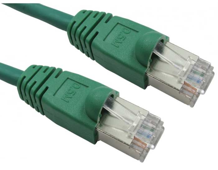 RS PRO, 2 m Cat6 Ethernet Cable, Green RJ45 to Male RJ45 Male Low Smoke Zero Halogen Sheath, FTP
