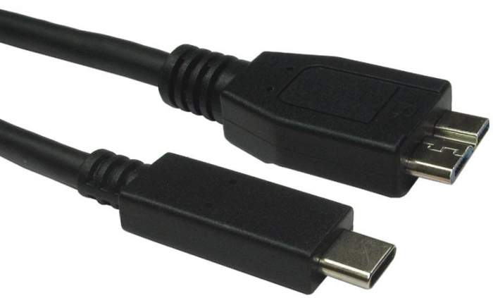 Cable USB 3.1 RS PRO, con A. USB Tipo C Macho, con B. Micro USB tipo B Macho, long. 1 m, color Negro