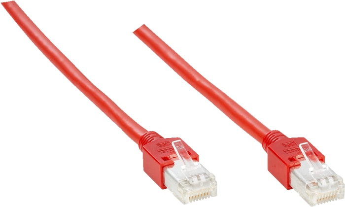 6026084 SICK | SICK Ethernet Cable, 3 m, Orange RJ45 Male to RJ45 Male ...